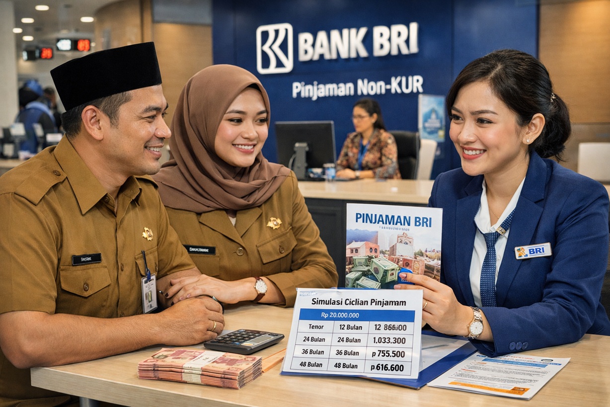 Pinjaman Non KUR BRI Rp20 Juta Tetap Dibuka Sepanjang 2026, Ini Skema dan Simulasi Cicilannya