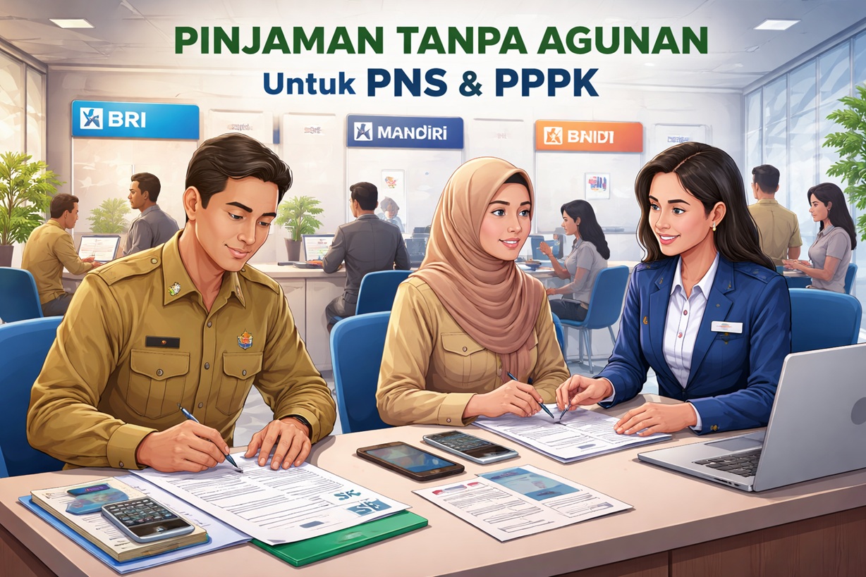 3 Bank Terbaik Penyedia Pinjaman Tanpa Agunan untuk PNS dan PPPK 2026, Proses Cepat Berbasis SK