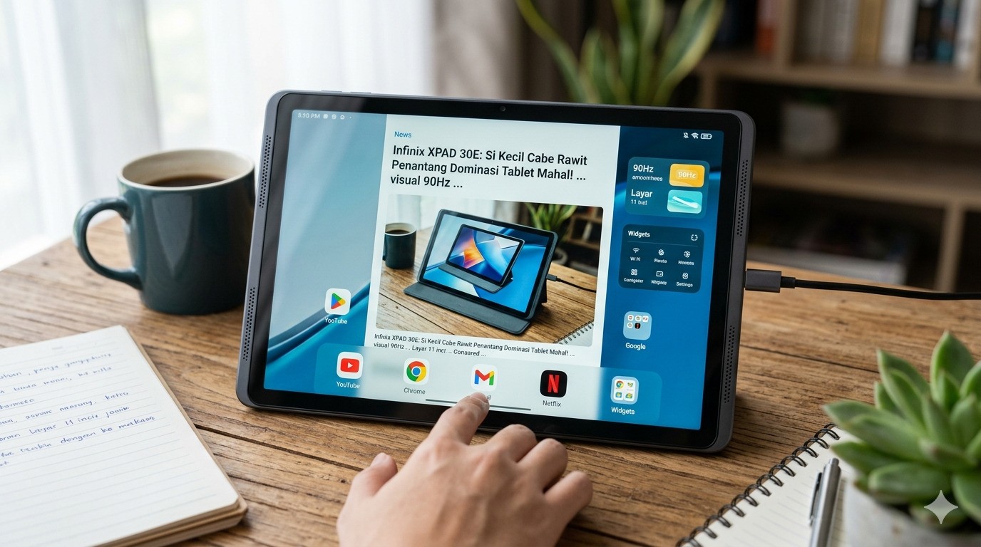 Tablet Sejuta Umat? Infinix XPAD 30E Bawa Spek Mewah Harga Ramah.