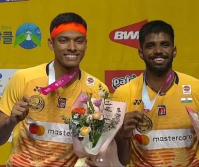 Kemenangan Epik! Pasangan India Satwik-Chirag Raih Gelar Ganda Putra di Korea Open 2023