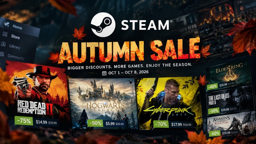 Steam Autumn Sale 2026 Resmi Digelar, Diskon Game AAA hingga 90 Persen