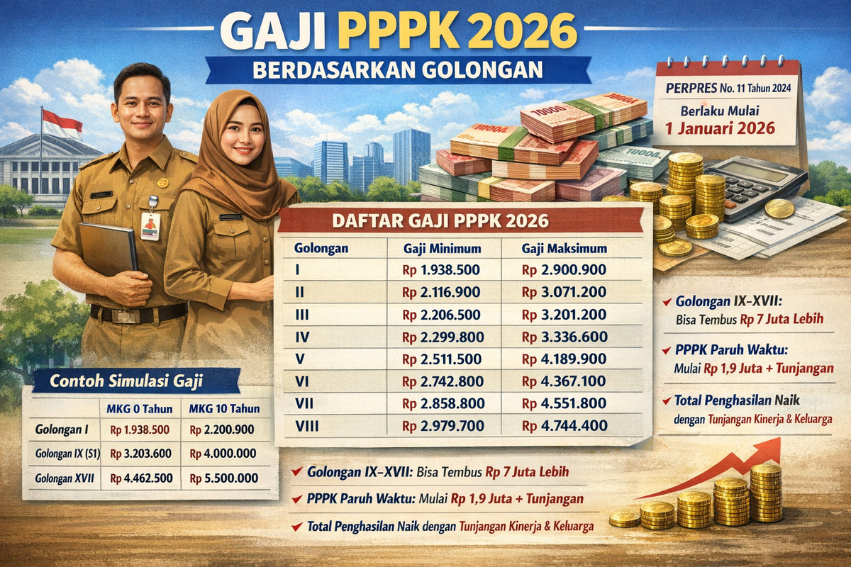 Resmi, Ini Besaran Gaji PPPK Tahun 2026