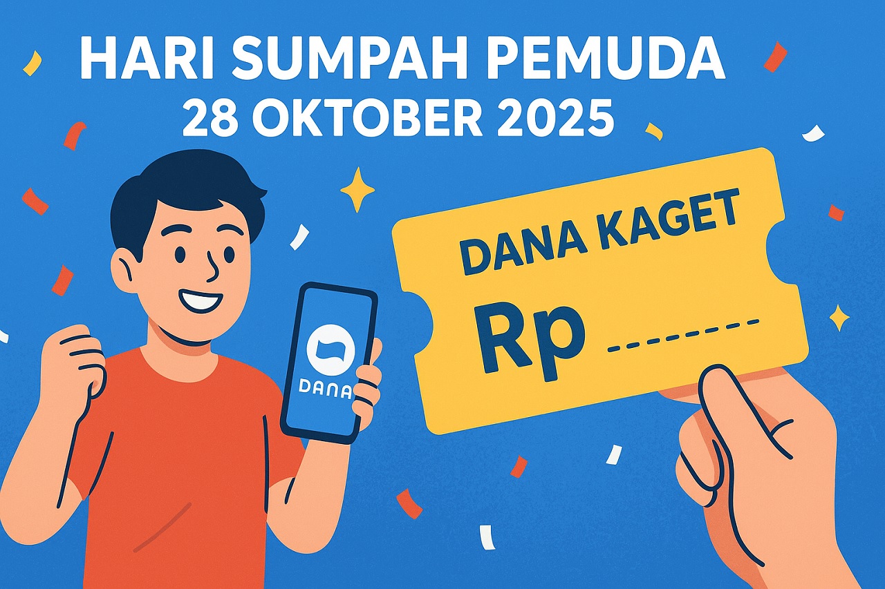 Klaim Saldo DANA Kaget 28 Oktober 2025, Peluang Dapat Cuan Gratis di Hari Sumpah Pemuda