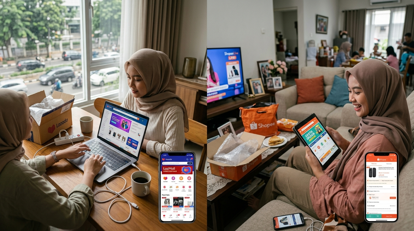 Shopee vs Lazada: Mana Tempat Belanja Online Paling Hemat dan Cepat di 2026?