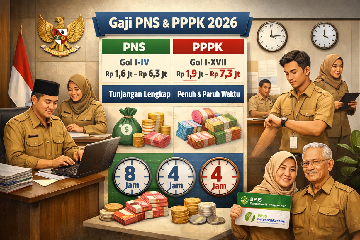 Gaji PNS dan PPPK 2026, Ini Perbedaan Lengkapnya