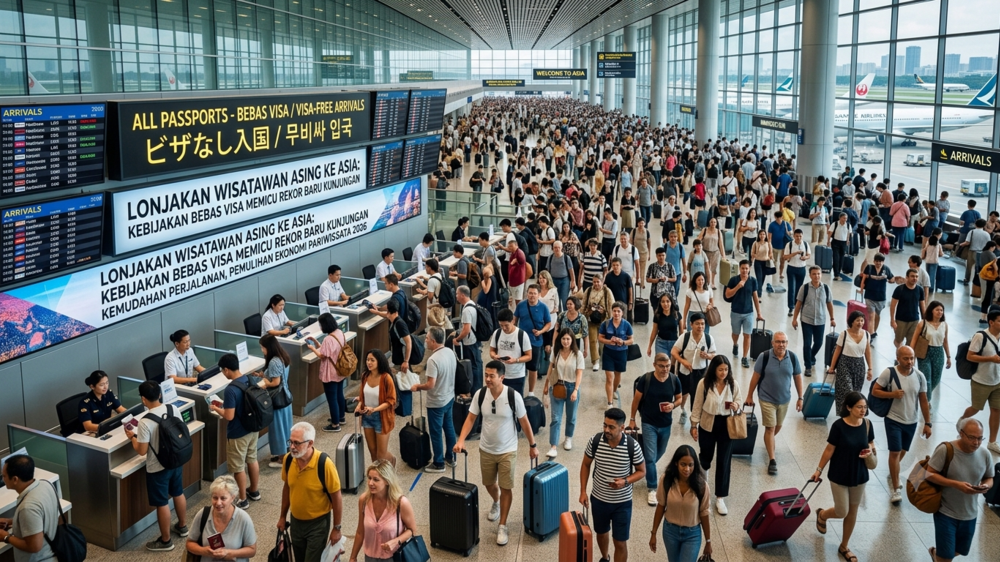 Bebas Visa Bikin Nagih: Turis Asing Banjiri Asia Hingga Tembus Rekor Baru