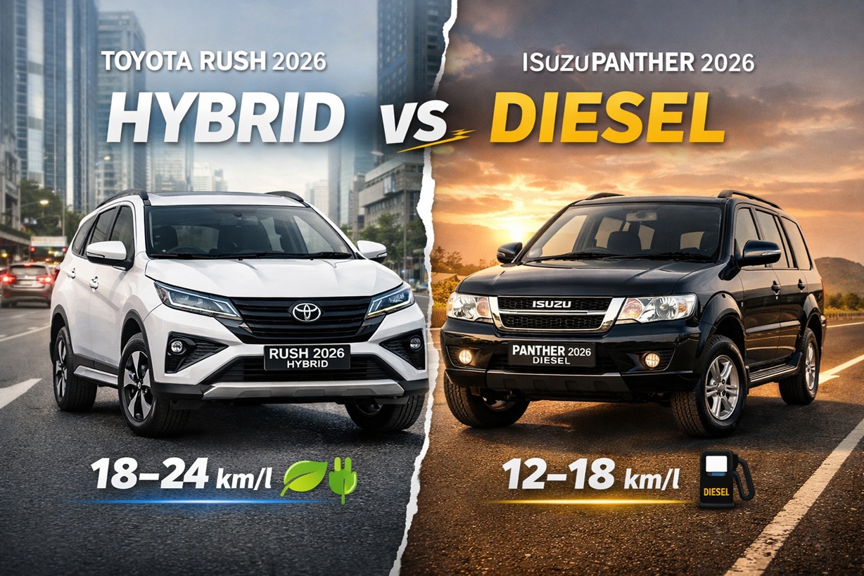 Toyota Rush 2026 vs Isuzu Panther 2026: Adu Irit BBM Hybrid Modern Lawan Diesel Legendaris