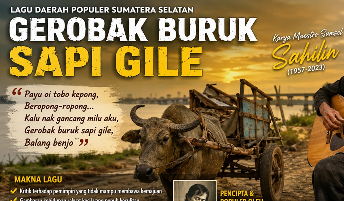 Lagu Daerah Gerobak Buruk Sapi Gile dan Warisan Satir Musik Rakyat Sumatera Selatan