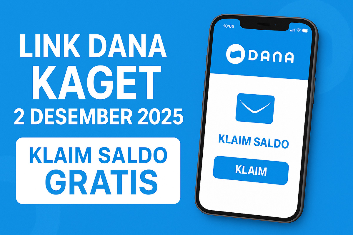 Buruan Klaim! Link DANA Kaget Resmi Hari Selasa 2 Desember 2025