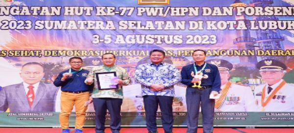 PWI Sumsel Mengukir Prestasi di Lintasan Jurnalistik, Applause dari Gubernur Sumsel