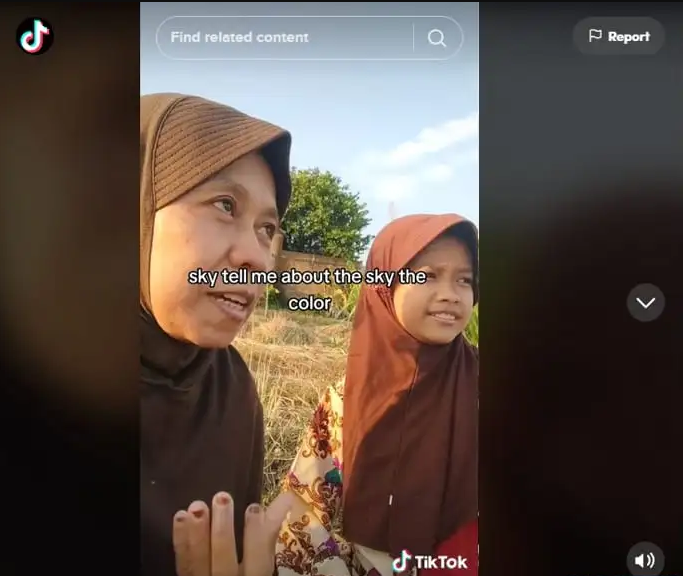 Viral di tiktok , Ibu dan Anak Ngobrol dengan Bahasa Inggris ! Netizen Pun beri Pujian