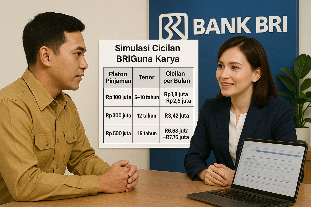 Tabel Pinjaman Non KUR BRI untuk PNS dan PPPK, Plafon Hingga Rp500 Juta–Rp1 Miliar