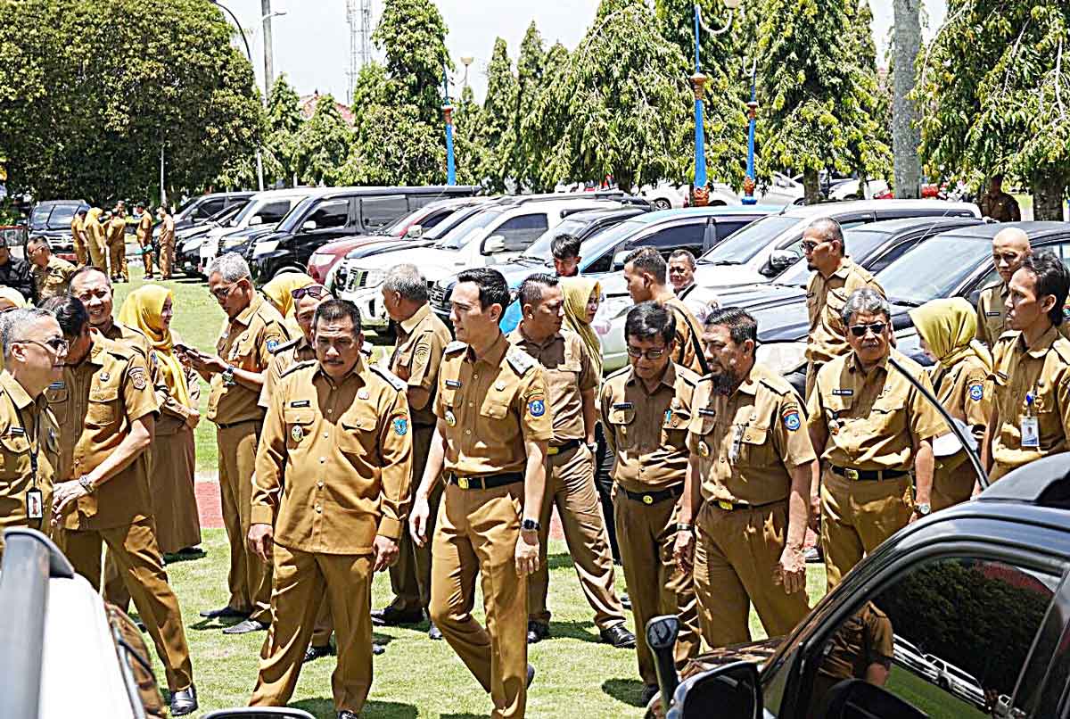 Bupati OKI Gelar Apel Kendaraan Dinas, Hanya 202 Unit Hadir, 270 Tidak Jelas Keberadaannya