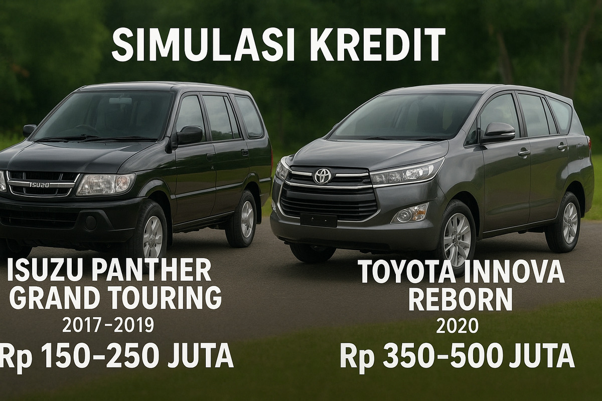Simulasi Kredit Panther vs Innova Reborn 2025, Selisih Cicilan Bisa Jutaan Rupiah