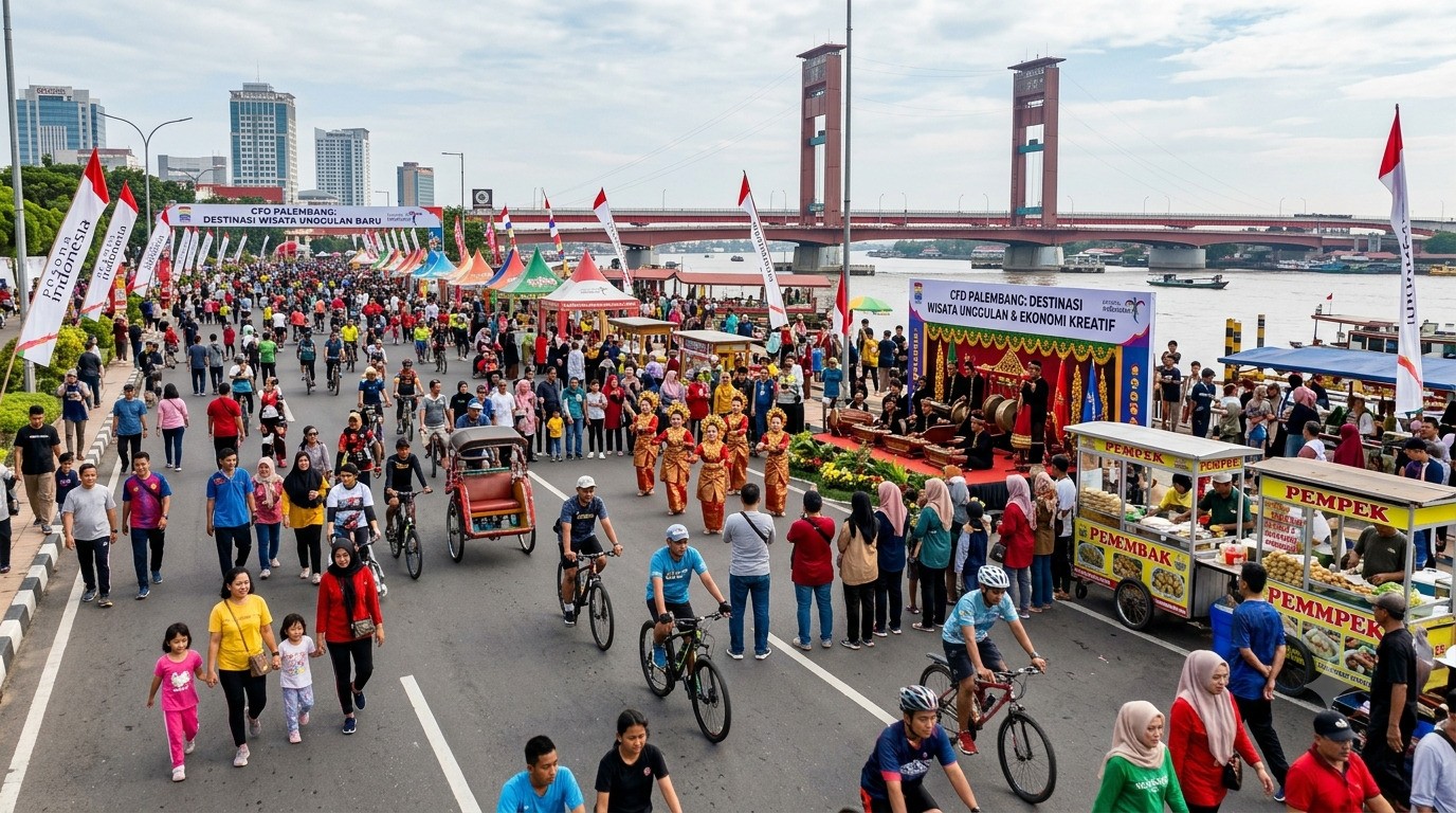 CFD Palembang Dijadikan Destinasi Wisata Unggulan Baru