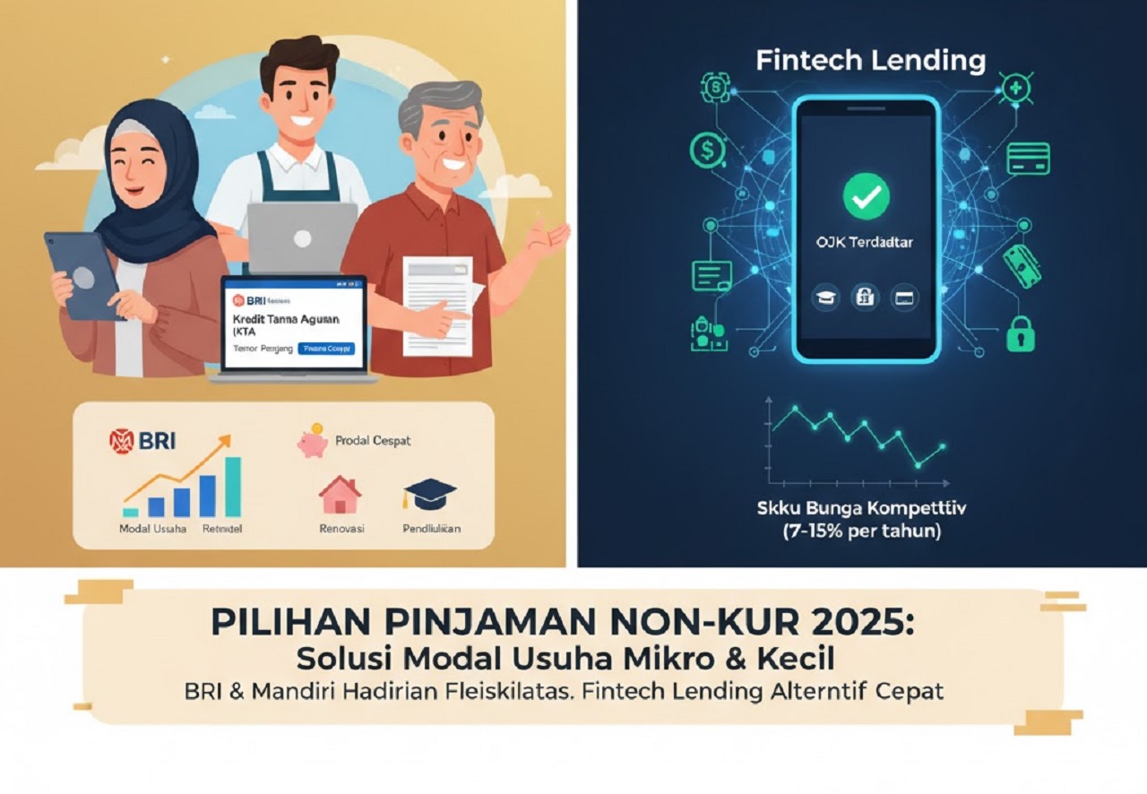 Pinjaman Non KUR BRI dan Mandiri untuk Usaha Mikro, Cicilan Ringan dan Tenor Panjang