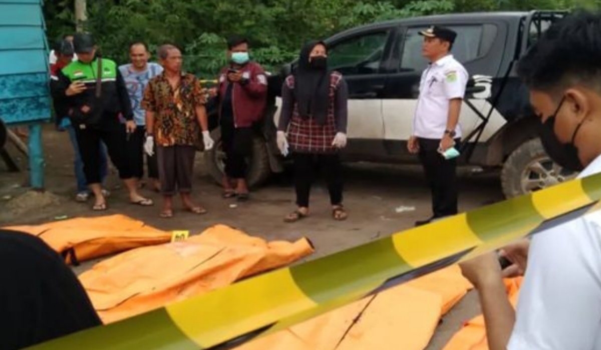 Begini Kondisi 4 Jenazah di Desa Lumpatan Musi Banyuasin Yang diduga Telah Lama Meninggal