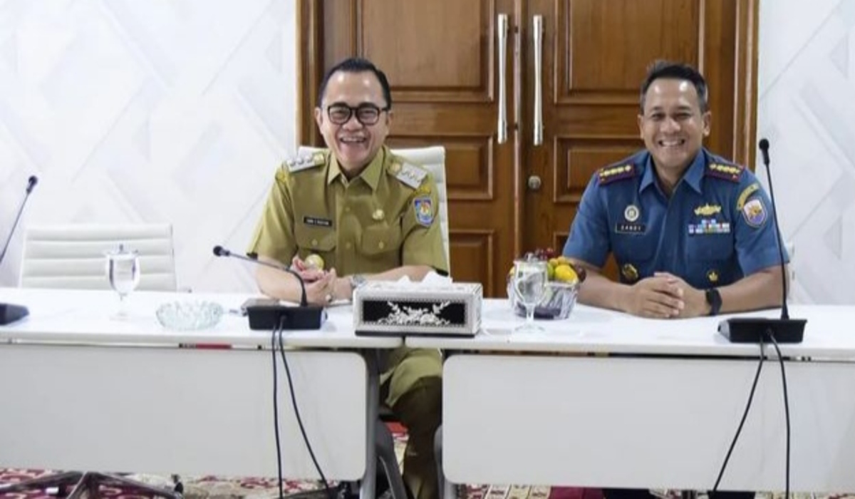 Kolonel Laut Sandy Kurniawan Temui Pj Bupati Hani Sopiyar Rustam Soal Hubungan Militer-Sipil di Banyuasin