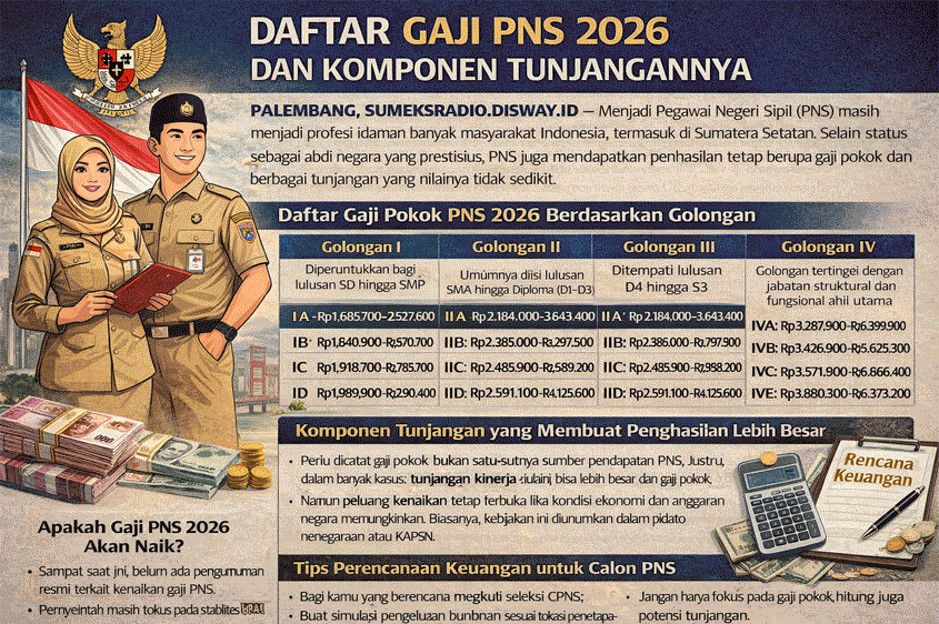 Terungkap! Ini Daftar Lengkap Gaji Pokok PNS 2026 dari Golongan I sampai IV, Benarkah Naik?
