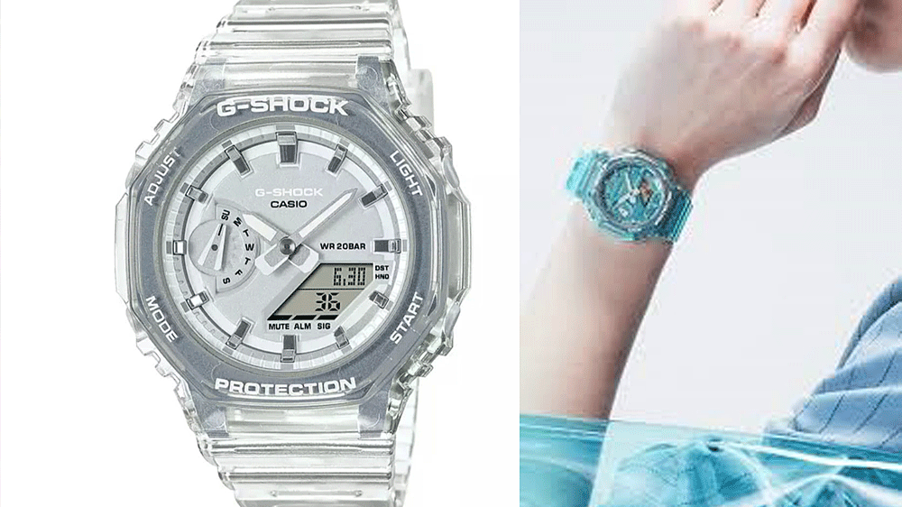 Transparan, Ringan, dan Tahan Banting ,Pesona G-Shock GMA-S2100SK-7AER  Bikin Pergelangan Tangan Makin Stylish