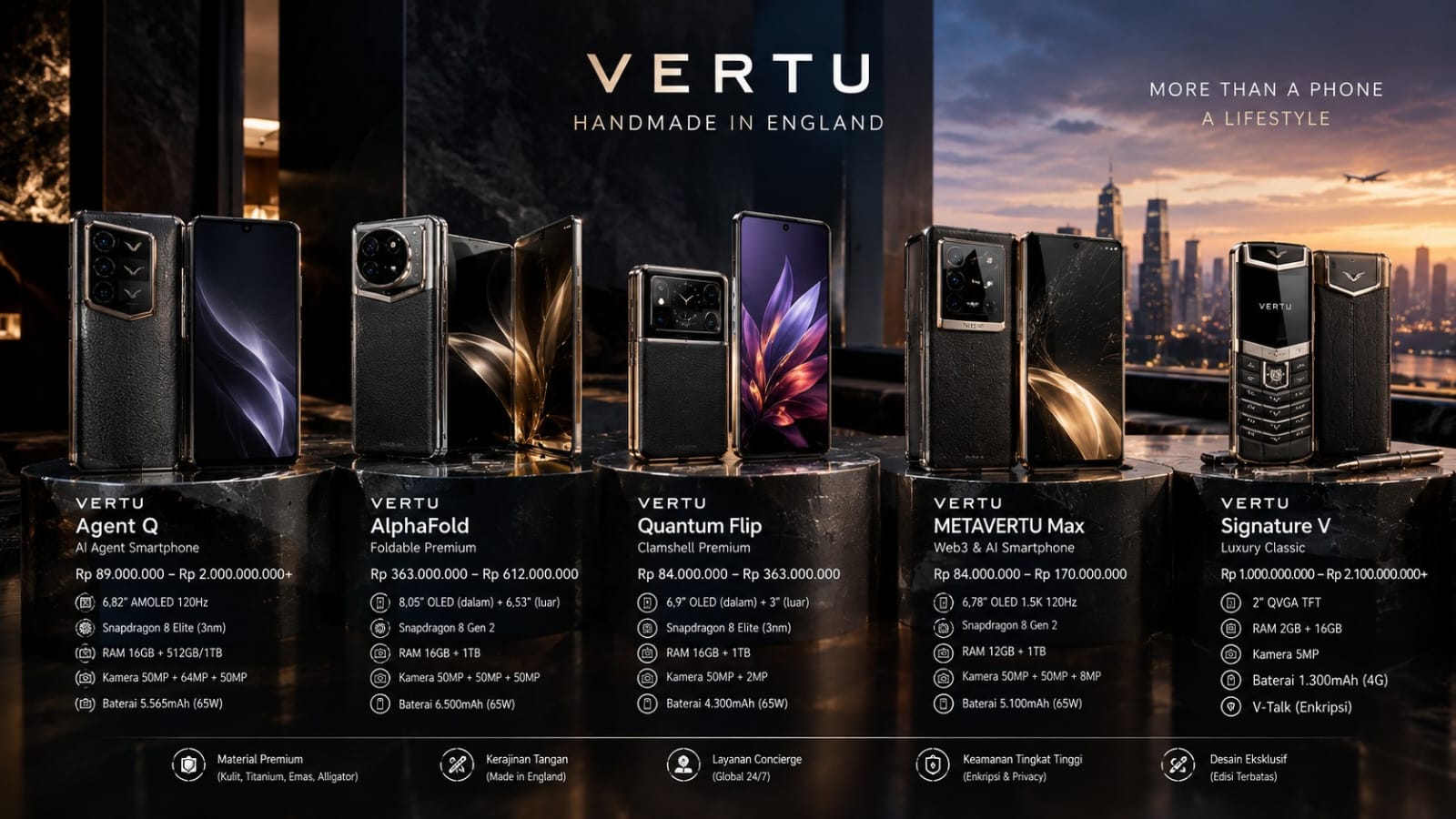 VERTU AlphaFold hingga Quantum Flip, Ini Ponsel Mewah dengan Teknologi Flagship