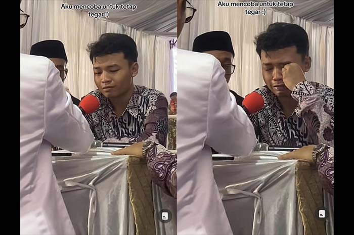 Viral Pria Menangis Saat Akad Nikah, Dikira Mantan Ternyata Gegara Ini