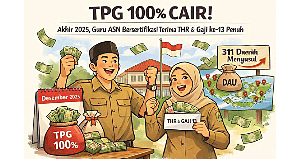 Jelang Nataru, THR TPG Guru Cair 100 Persen di 333 Daerah