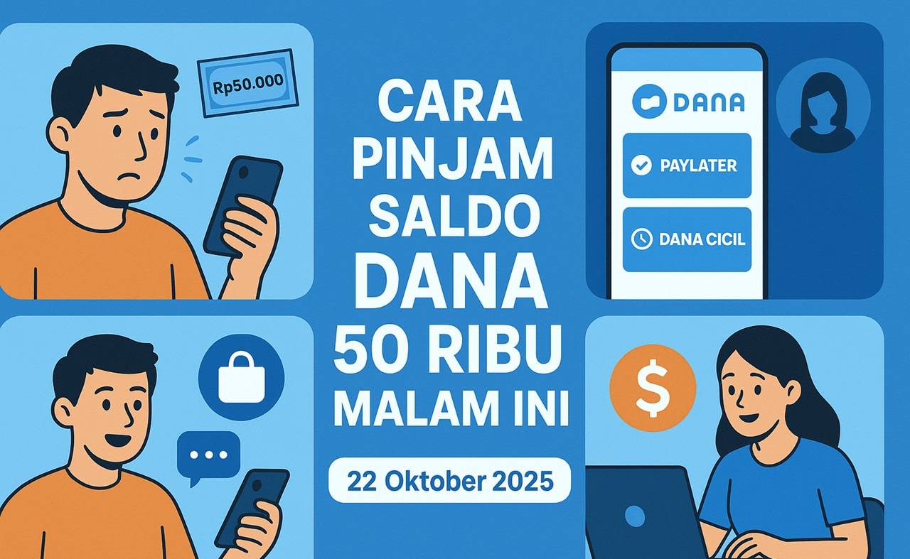 Cara Pinjam Saldo DANA 50 Ribu Malam Ini, 22 Oktober 2025: Cepat, Aman, dan Realistis