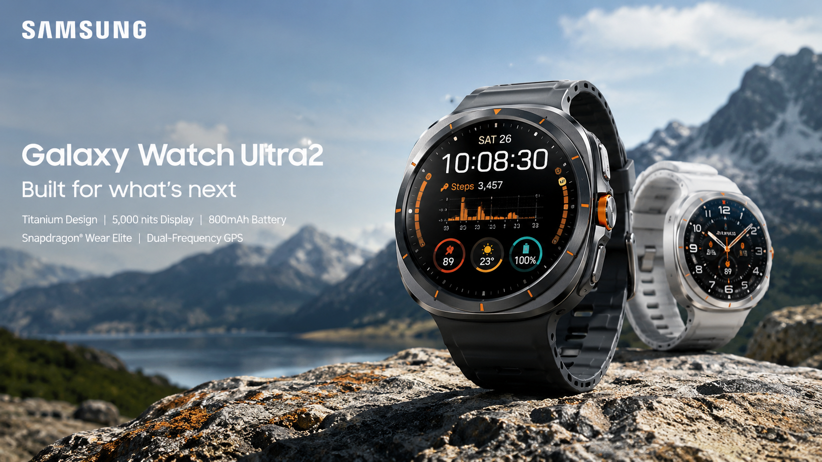 Galaxy Watch Ultra2 Bawa Layar 5.000 Nit dan Baterai 800mAh