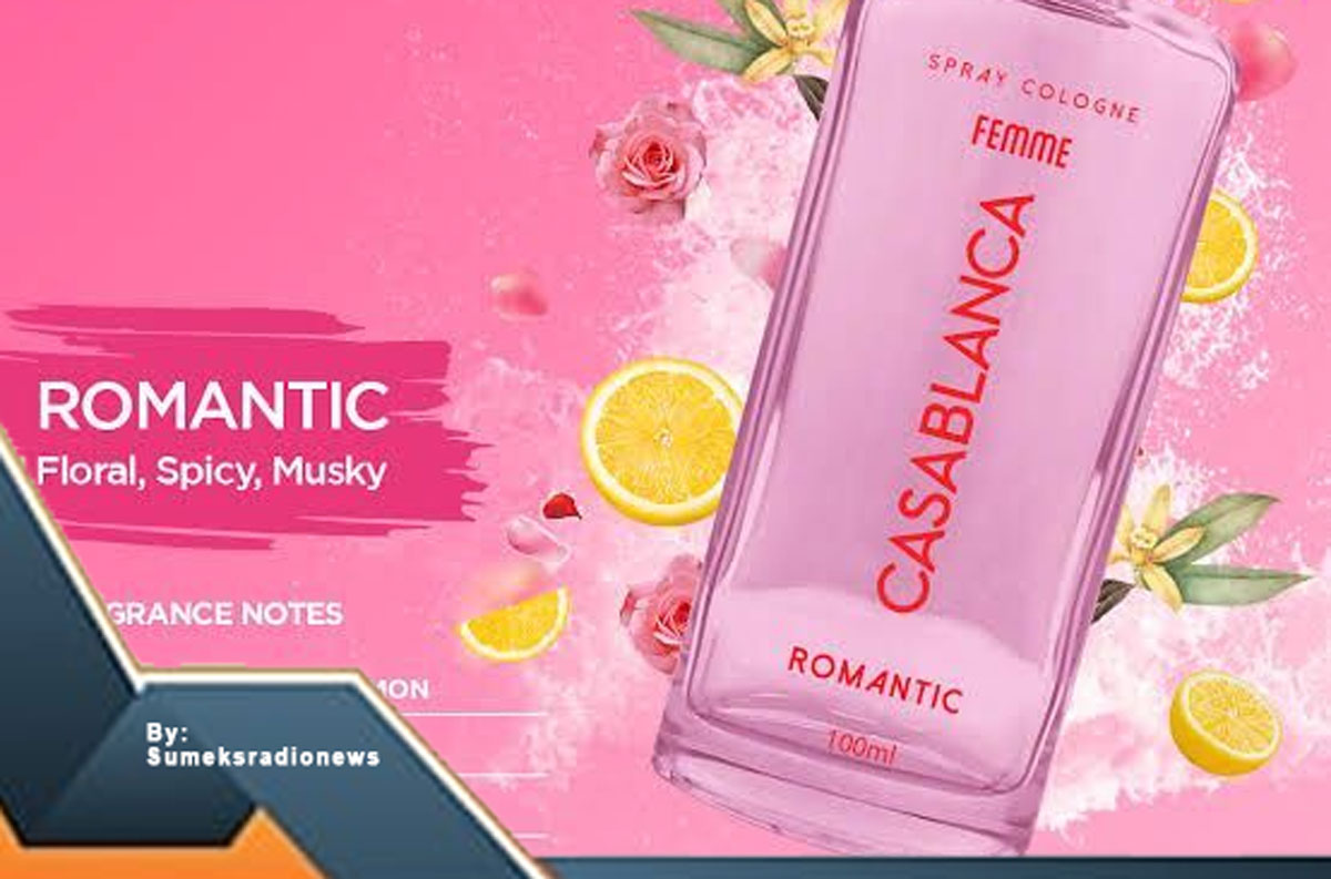 Parfum Casablanca Red Spray Cologne dari White Series, Sensasi Aroma yang Menggoda - Temukan di Alfamart!