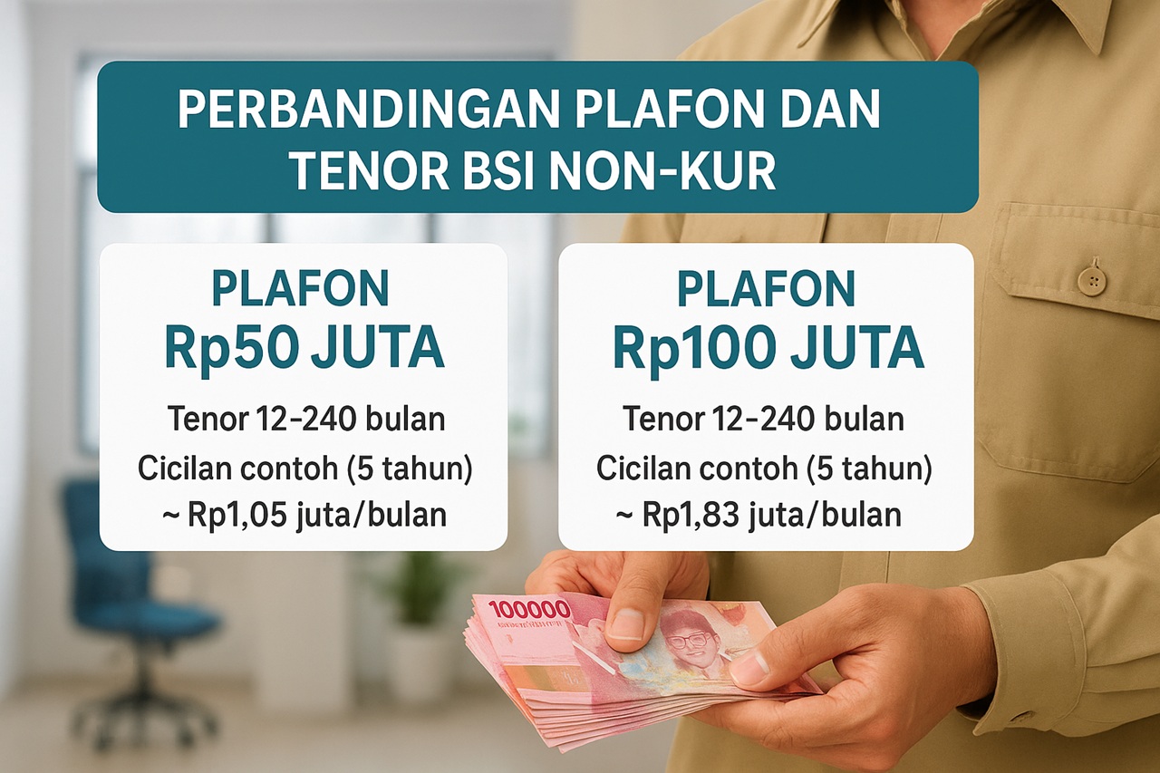 BSI Non KUR 2025: Pilih Rp50 Juta atau Rp100 Juta? Ini Perbandingan Paling Lengkap!