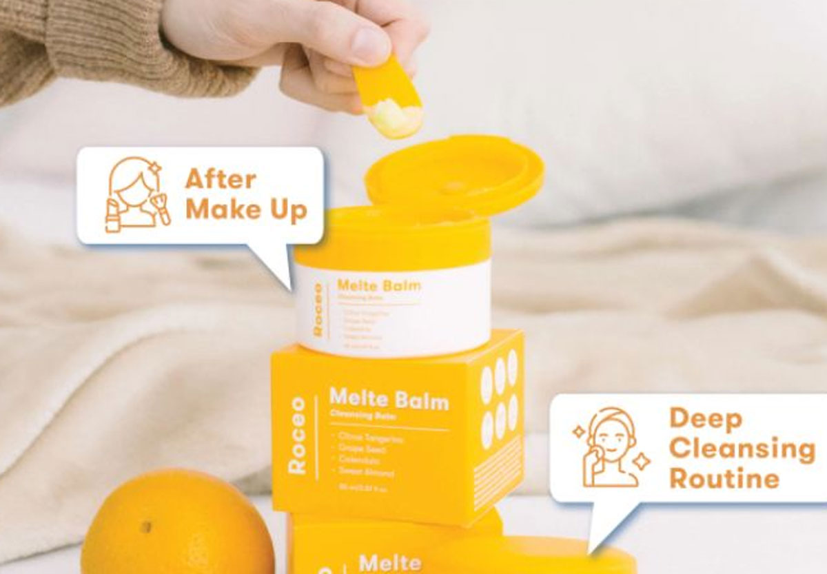 Roceo Melte Balm Cleansing Balm: Kombinasi Tangerine dan Vitamin C untuk Kulit Cerah