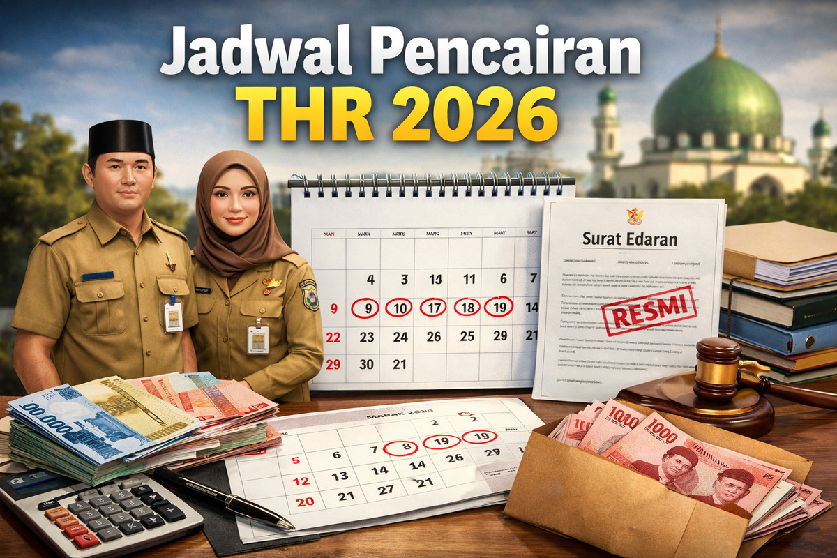 Jadwal Pencairan THR PNS PPPK dan Paruh Waktu 2026