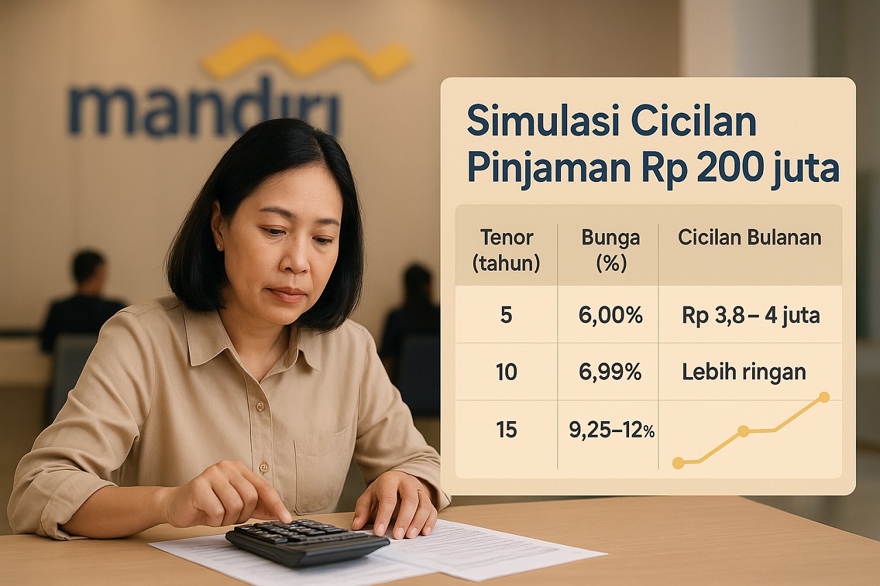 Skema Simulasi Cicilan Pinjaman Bank Mandiri hingga Rp 200 Juta untuk PPPK