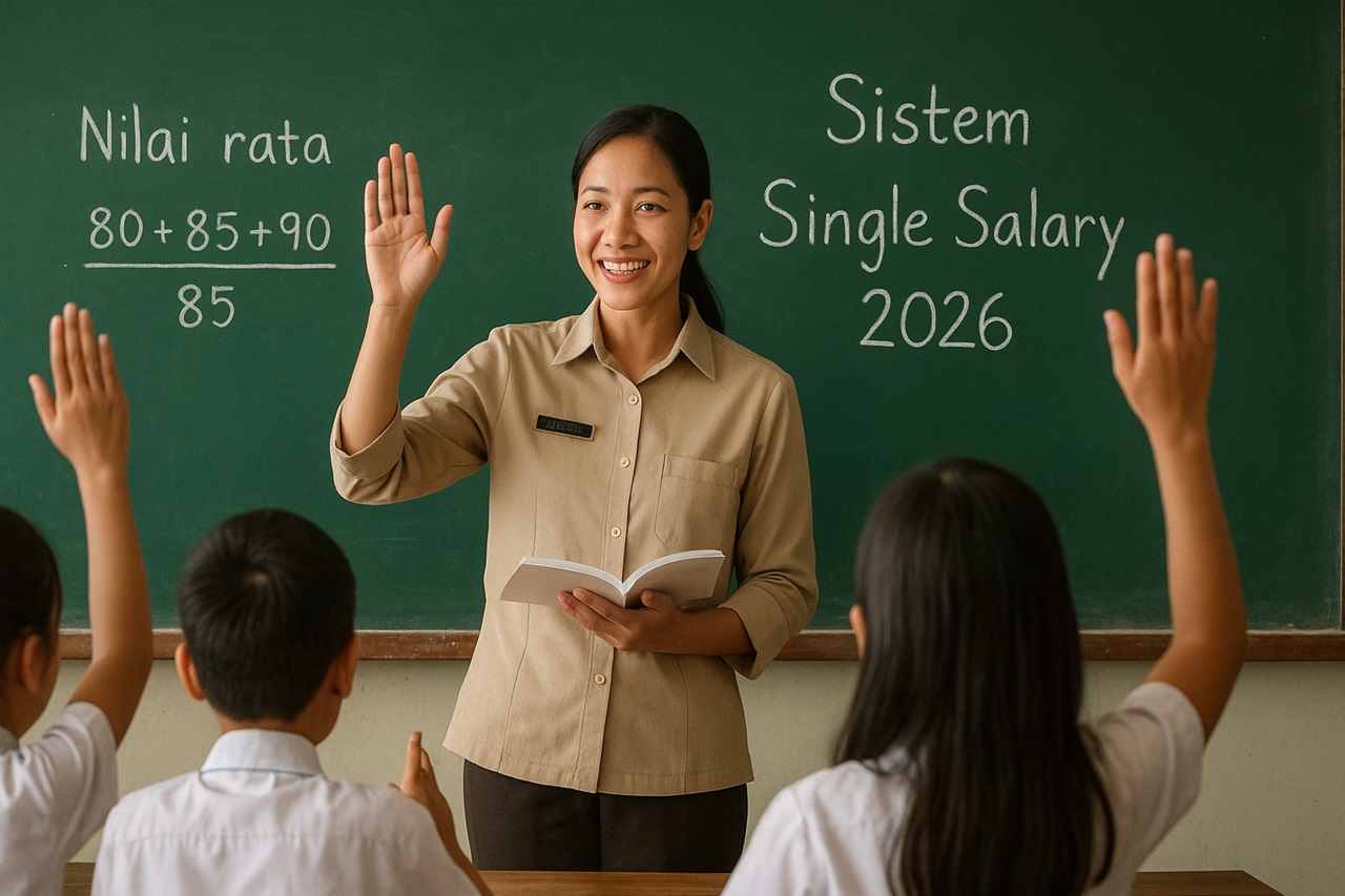 Simulasi Penghasilan Guru Serdik Jika Memakai Skema Single Salary atau Gaji Tunggal