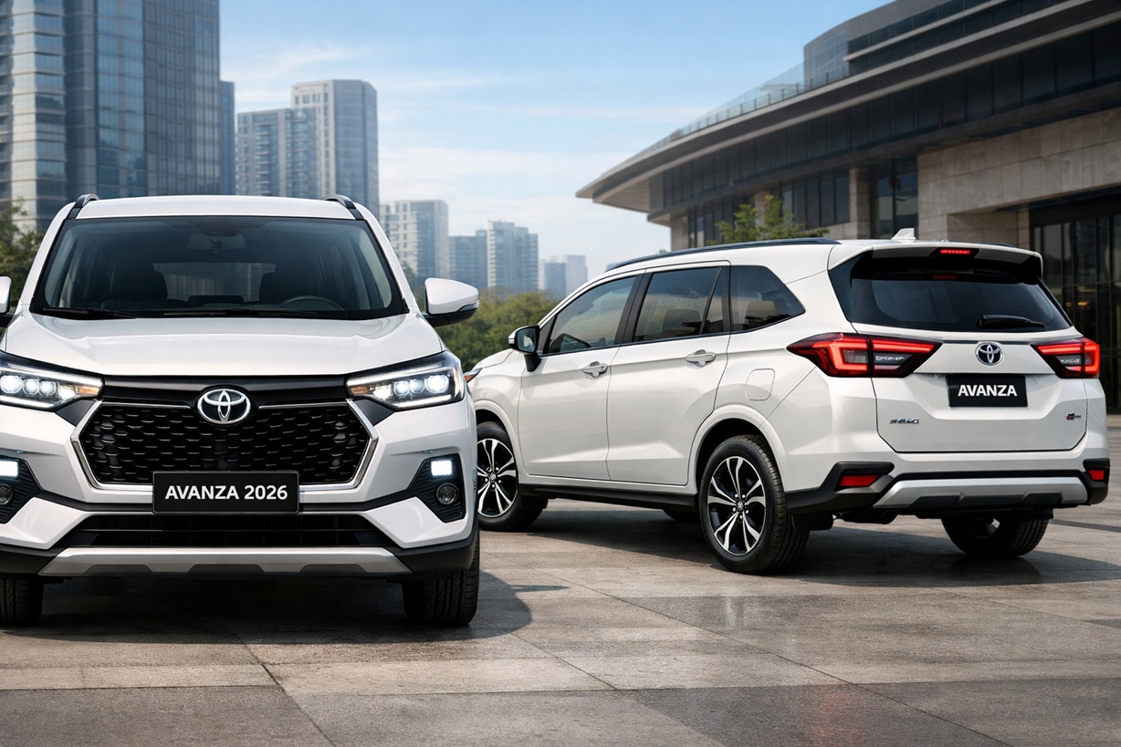 Desain Eksterior Toyota Avanza 2026 Makin Modern dan Berkarakter