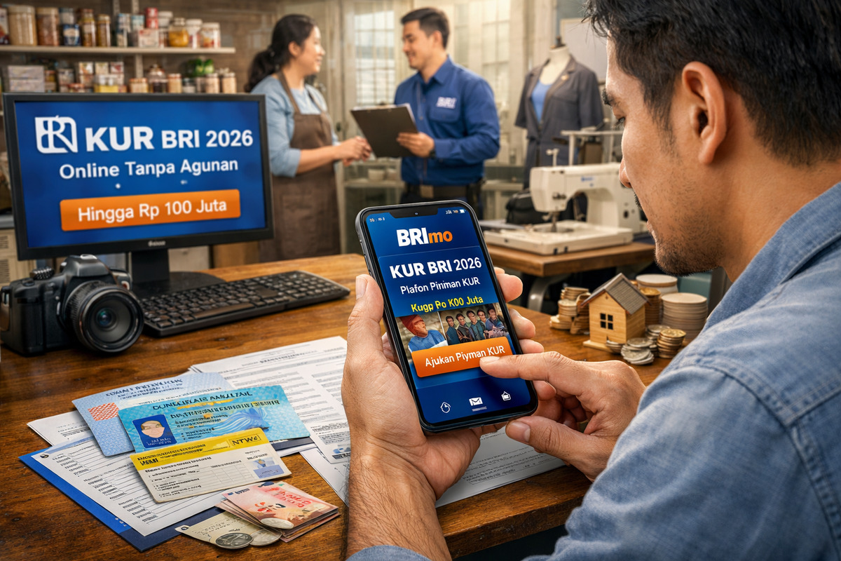 Pinjaman KUR BRI 2026 Makin Praktis, Pengajuan Online Lewat BRImo Tanpa Agunan Tambahan