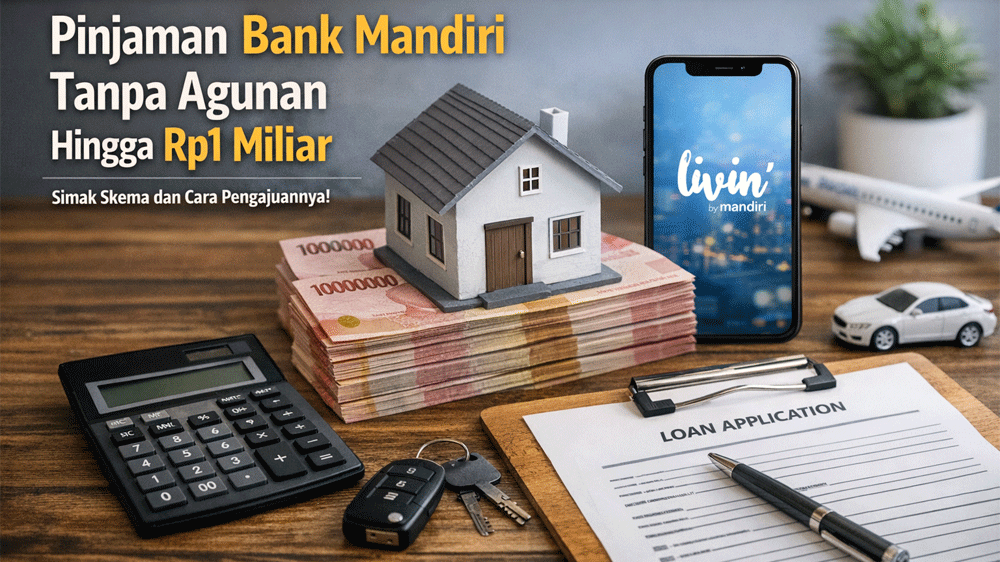 Pinjaman Bank Mandiri Tanpa Agunan Hingga Rp1 Miliar, Ini Skema dan Cara Ajukannya