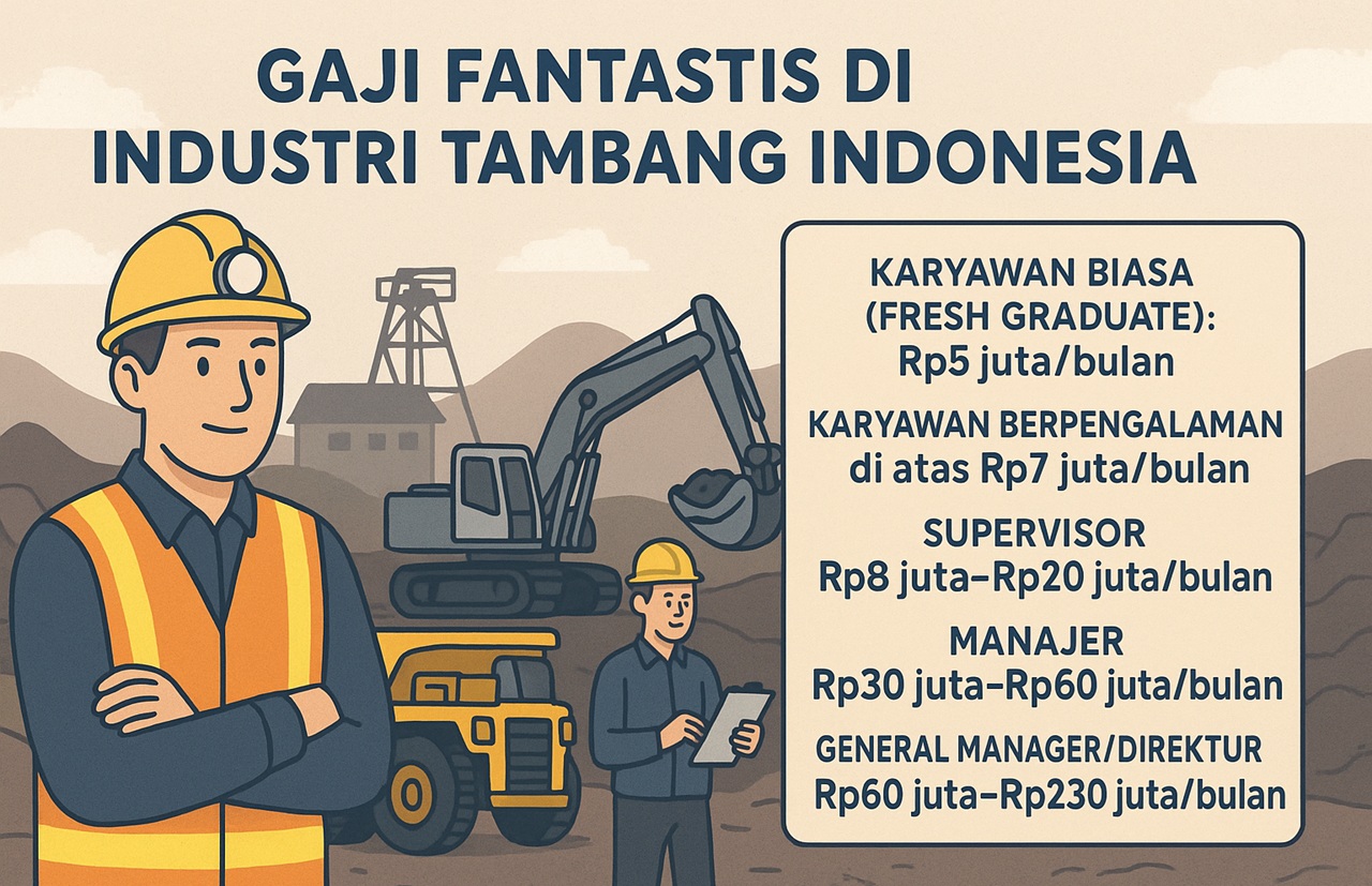 Fantastis! Ini Besaran Gaji Jika Bekerja di Perusahaan Tambang