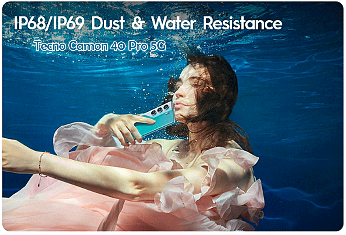 Tecno Camon 40 Pro 5G: Kamera Sony OIS, Selfie Eye-Tracking, dan Ketahanan IP68/IP69