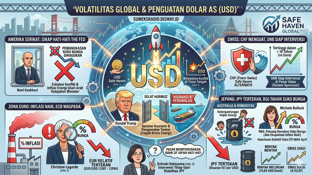 USD Makin Perkasa di Tengah Konflik Timur Tengah, Minyak Naik ke 74 Dolar