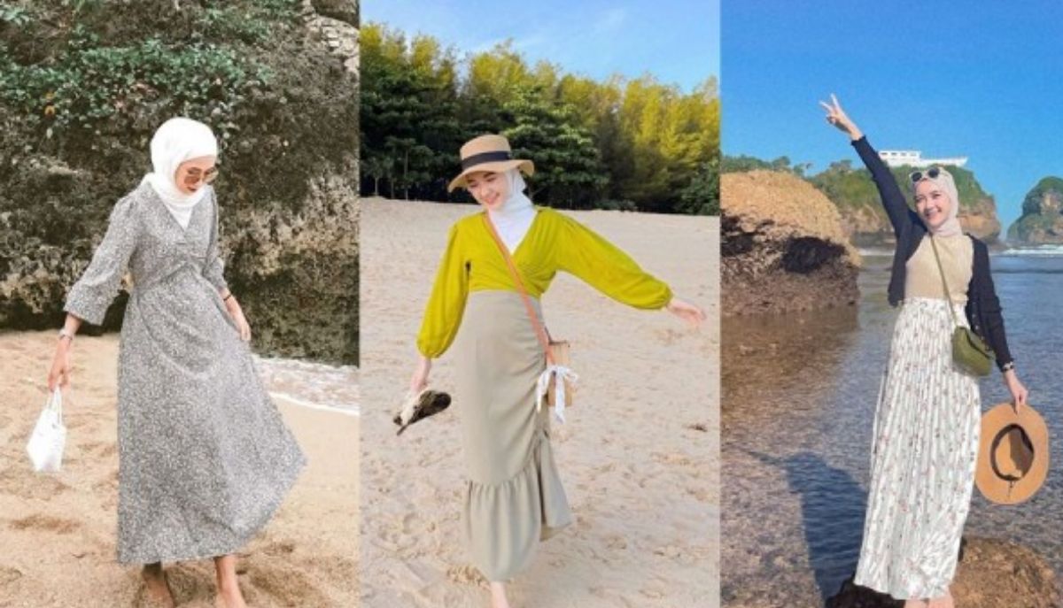 Intip Yuk! 5 Style OOTD Hijab ke Pantai untuk Liburan Seru Anti Gerah!