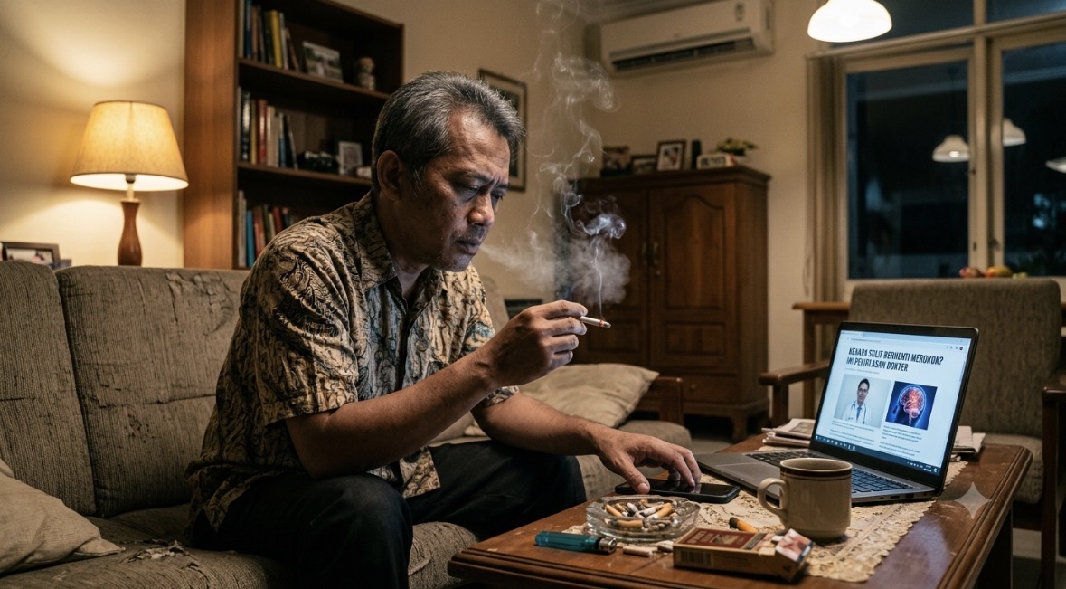Bukan Cuma Kurang Niat, Ini Alasan Medis Kenapa Lepas dari Rokok Terasa Menyiksa!