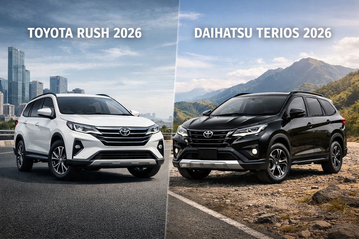 Perbandingan Lengkap Rush dan Terios 2026: Desain, Fitur, hingga Harga
