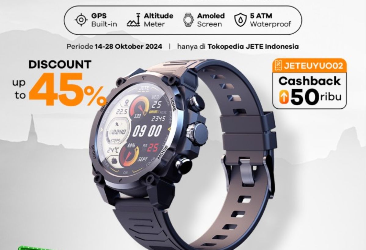 Jete Volt Siap Dirilis pada 14 Oktober: Smartwatch Tangguh dengan Harga Terjangkau!