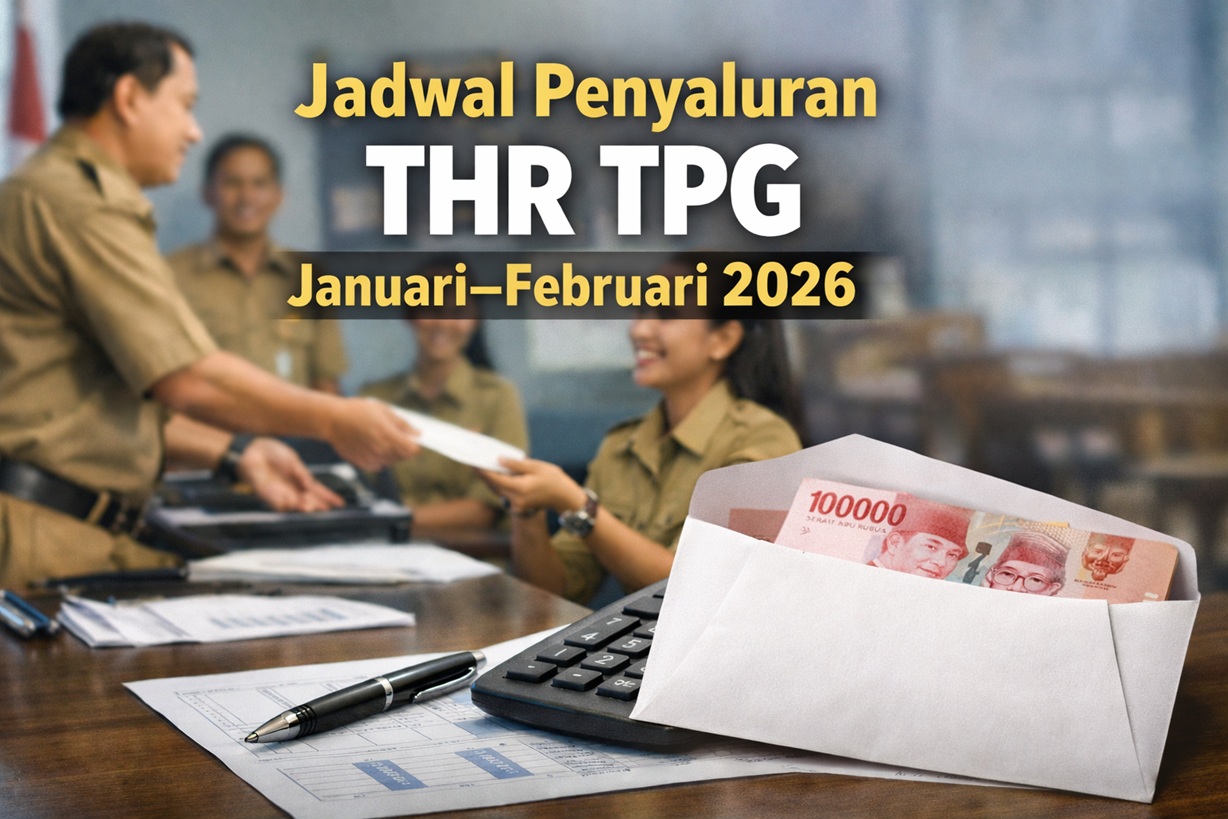 Jadwal Terbaru Penyaluran THR TPG 100 Persen, Cair Januari dan Februari 2026 di Sejumlah Daerah