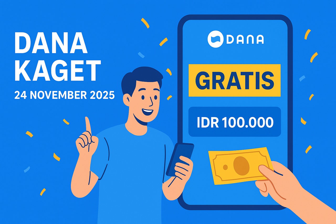 Dapatkan DANA Kaget Siang Ini 24 November 2025: Antusiasme Pengguna Membludak, Klaim Saldo Gratis Ramai Diburu