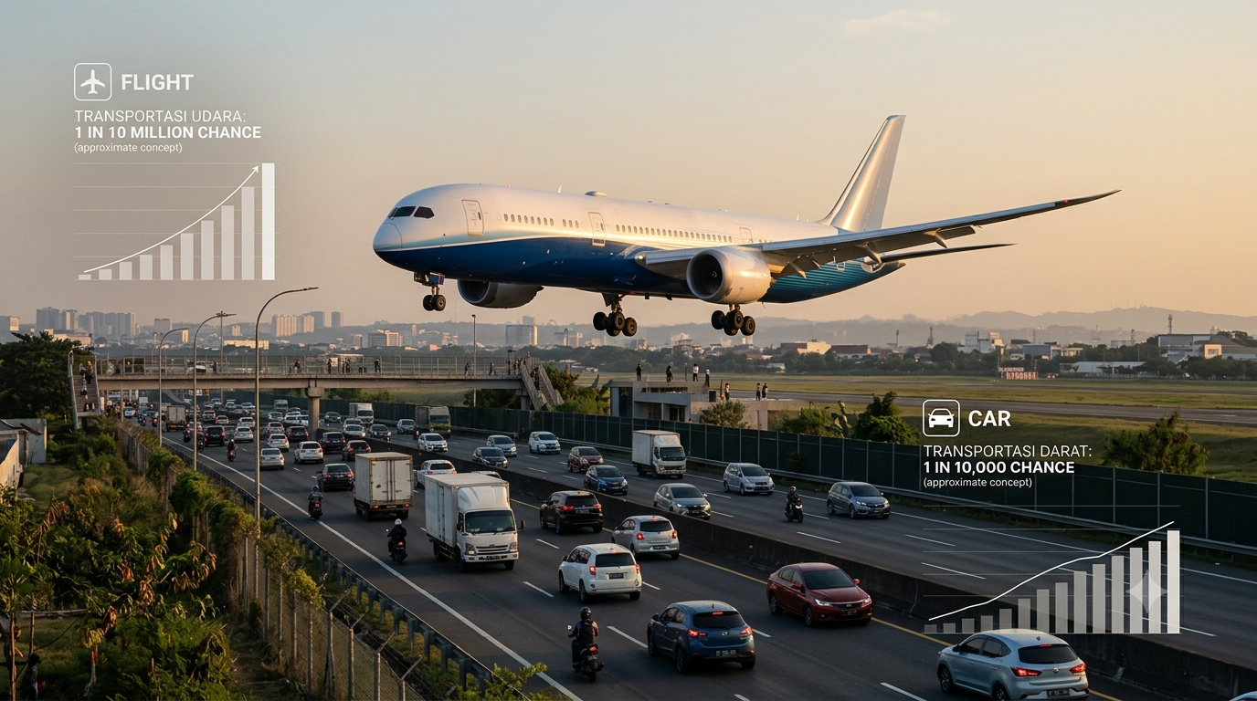 Mitos Aviophobia Goyang Fakta, Mengapa Langit Jauh Lebih Aman daripada Jalan Raya