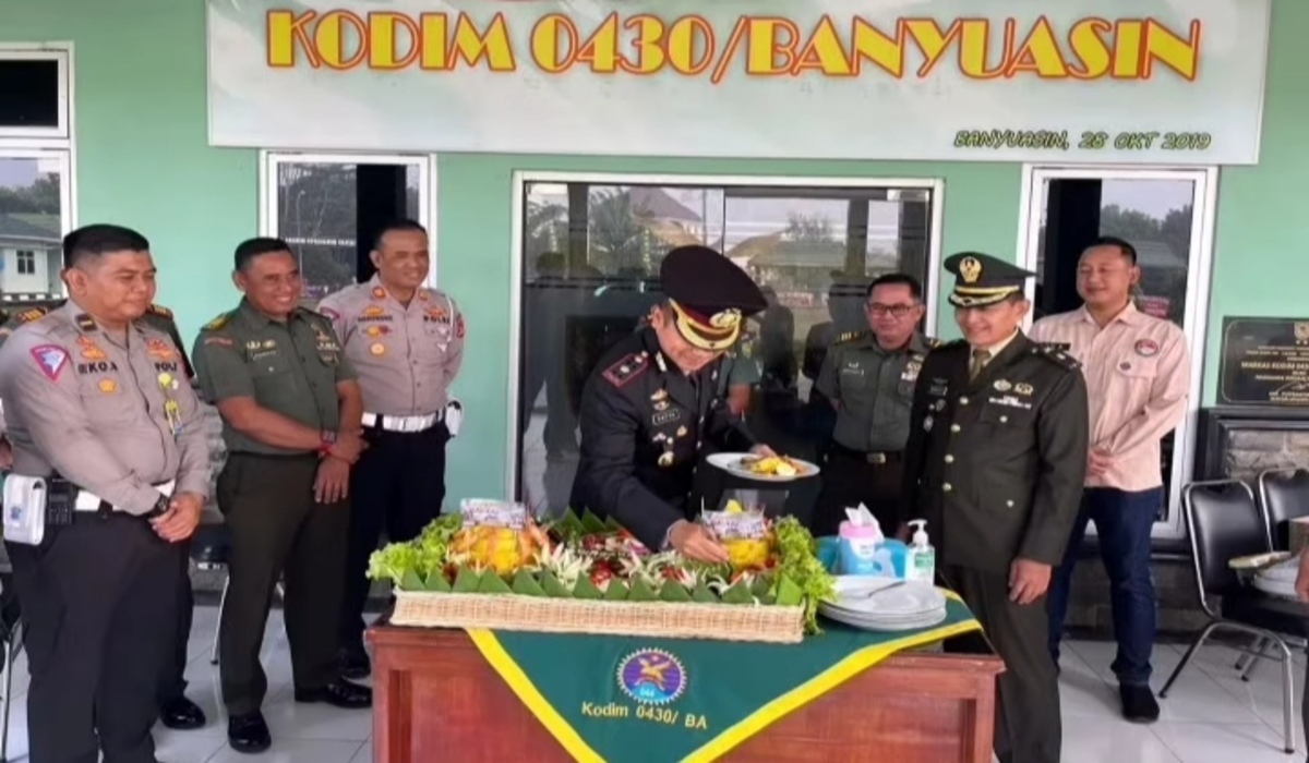 HUT TNI 78 Dandim 0430 Rayakan Dengan Semangat! 