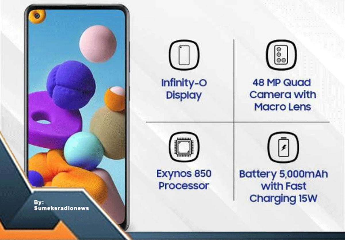 Tenaga Gahar! Baterai Monster Samsung Galaxy A21s 5000mAh dengan Fast Charging 15W!